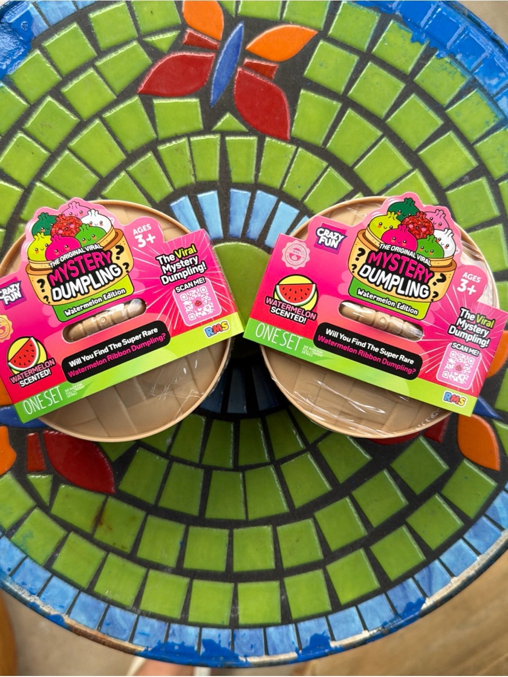 Watermelon Edition Squishy Toy - Pink & Green-set of 2